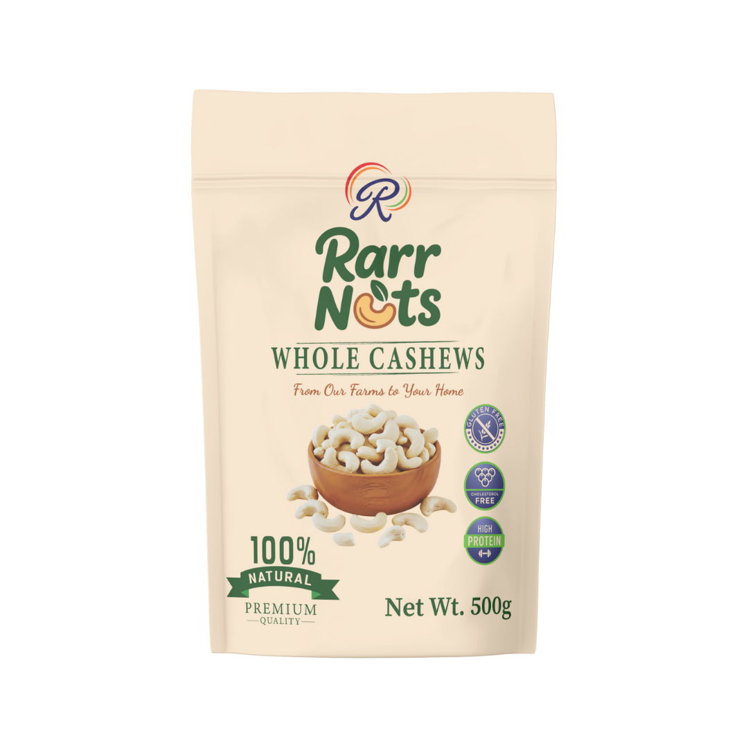 RARR NUTS (W320) Whole Cashews, Whole Kaju, 100% Natural Premium Cashews